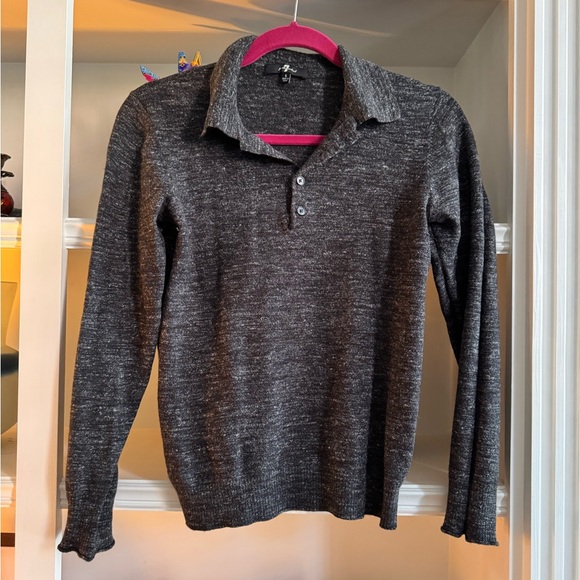 7 FOR ALL MANKIND | wool and linen blend sweater - Picture 1 of 4